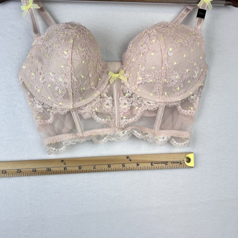 Victoria's Secret Dream Angels Padded Demi/Demi Buste Pink Bra 34D NWT - Picture 5 of 8